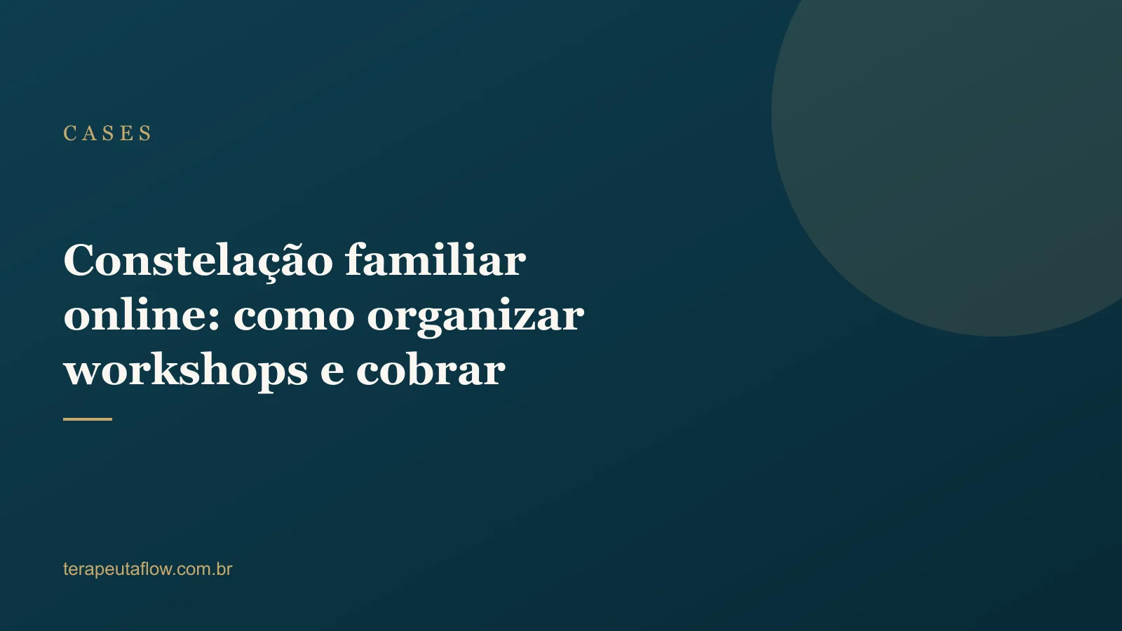 Arte do artigo sobre constelação familiar online e workshops