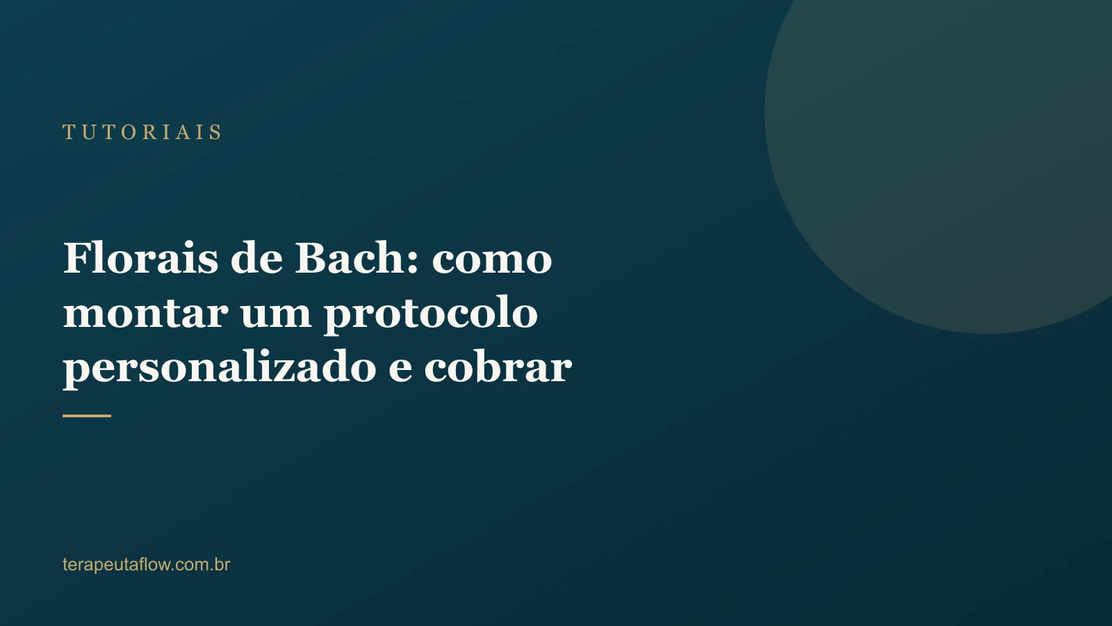 Arte do artigo sobre protocolo personalizado de florais de Bach