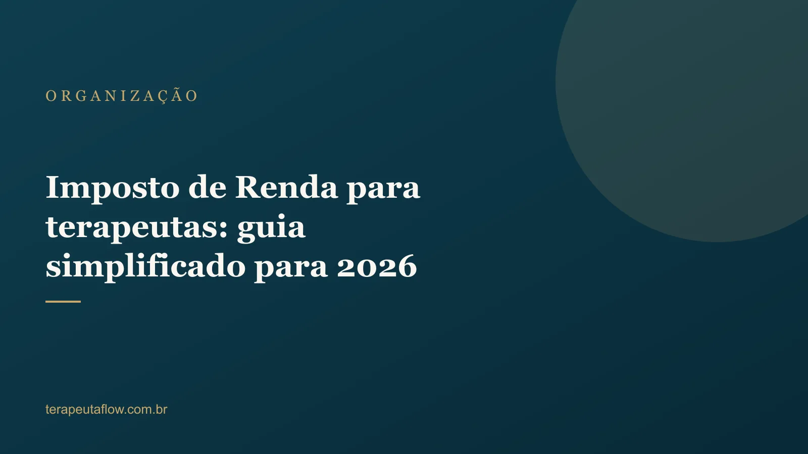 Arte do artigo sobre Imposto de Renda para terapeutas