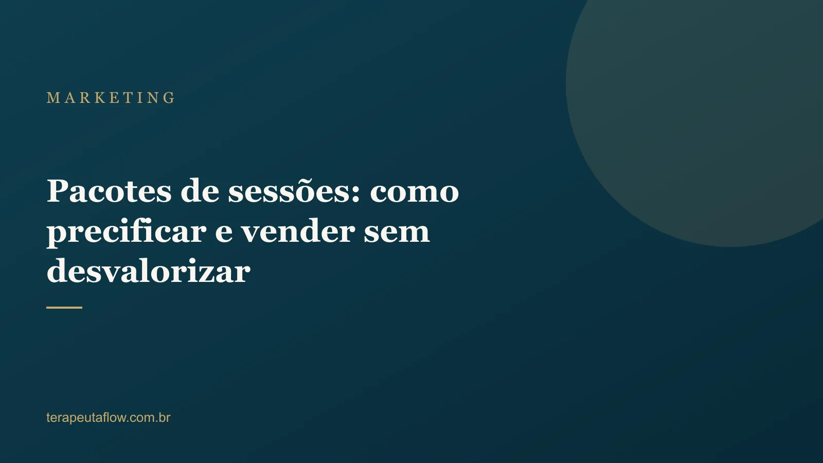Arte do artigo sobre como precificar e vender pacotes de sessões