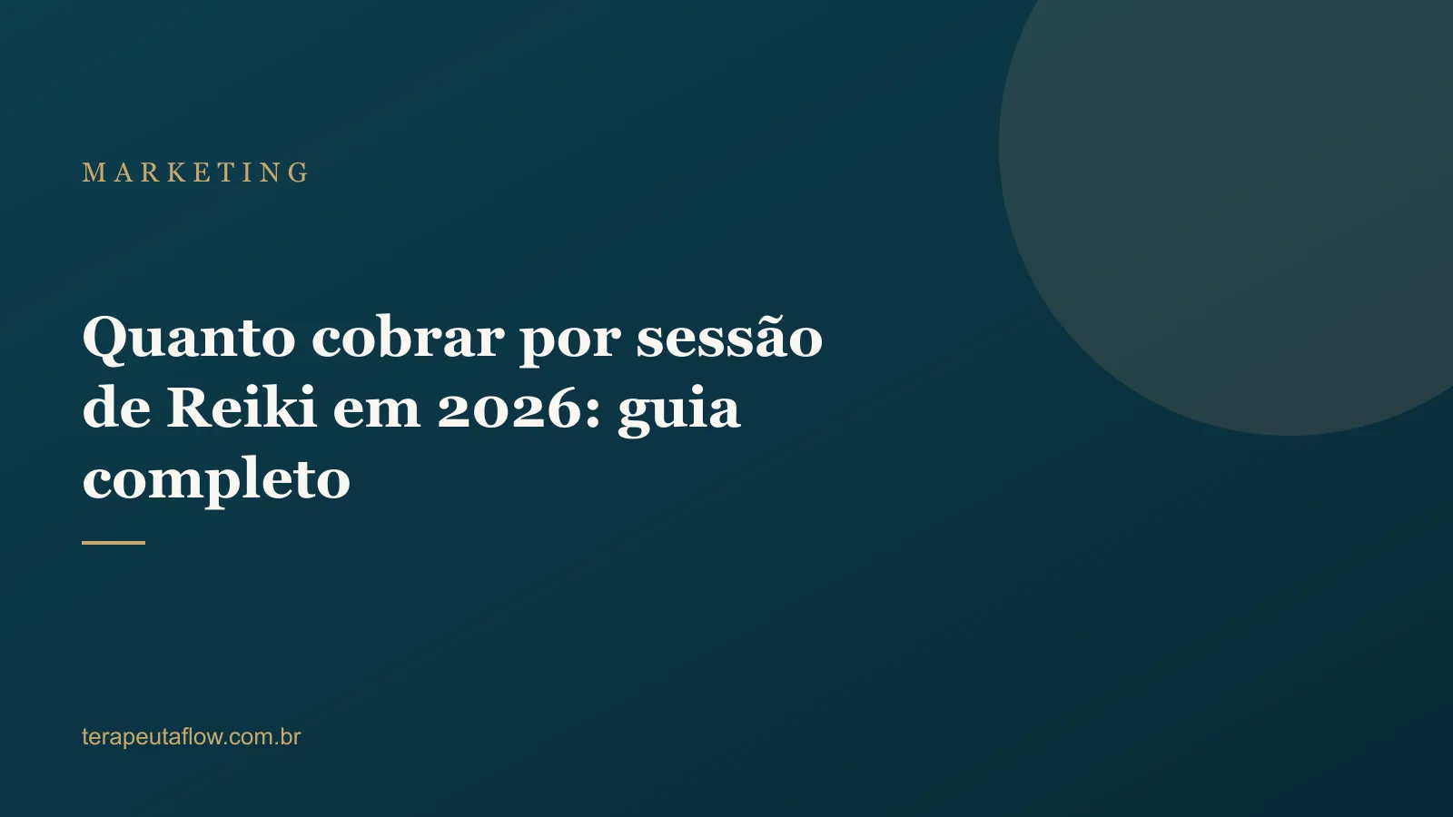 Arte do artigo sobre quanto cobrar por sessão de Reiki