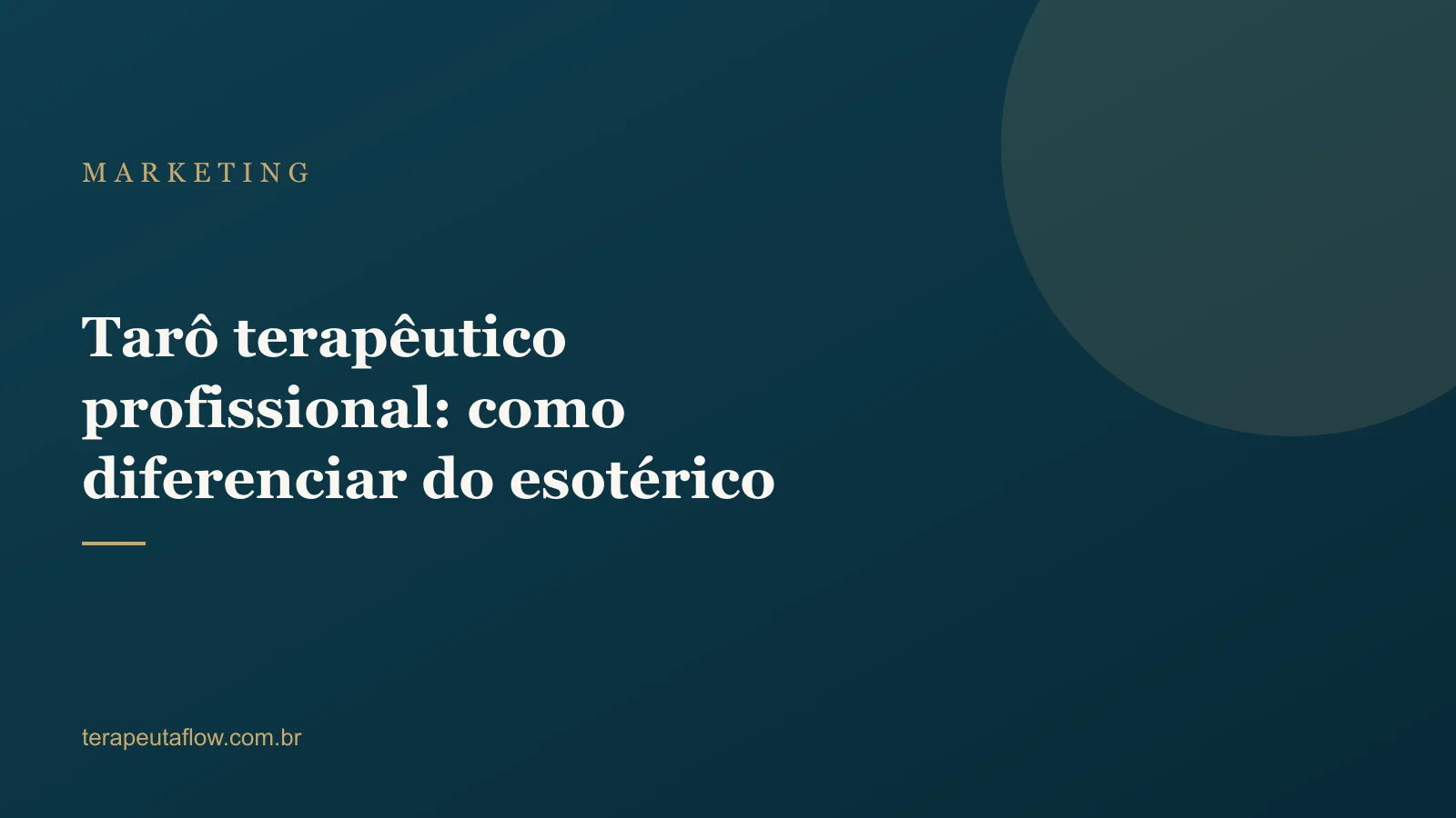 Arte do artigo sobre tarô terapêutico profissional